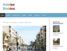 Tablet Screenshot of hotelesybaratos.net